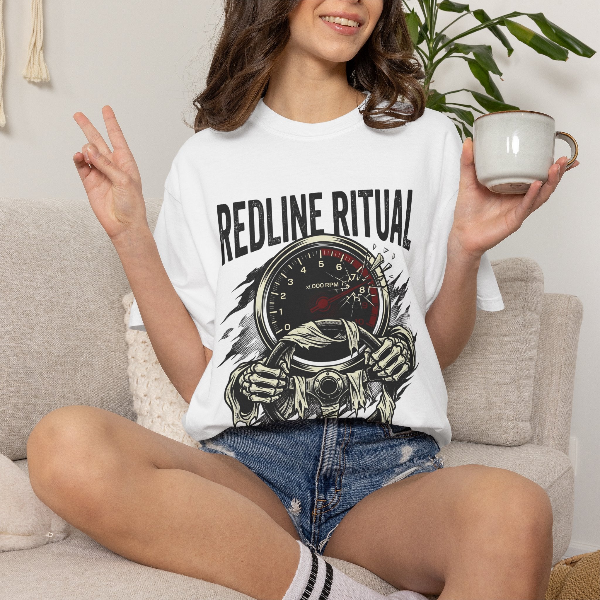Redline Ritual 'Death Before Decel' Racing T-Shirt