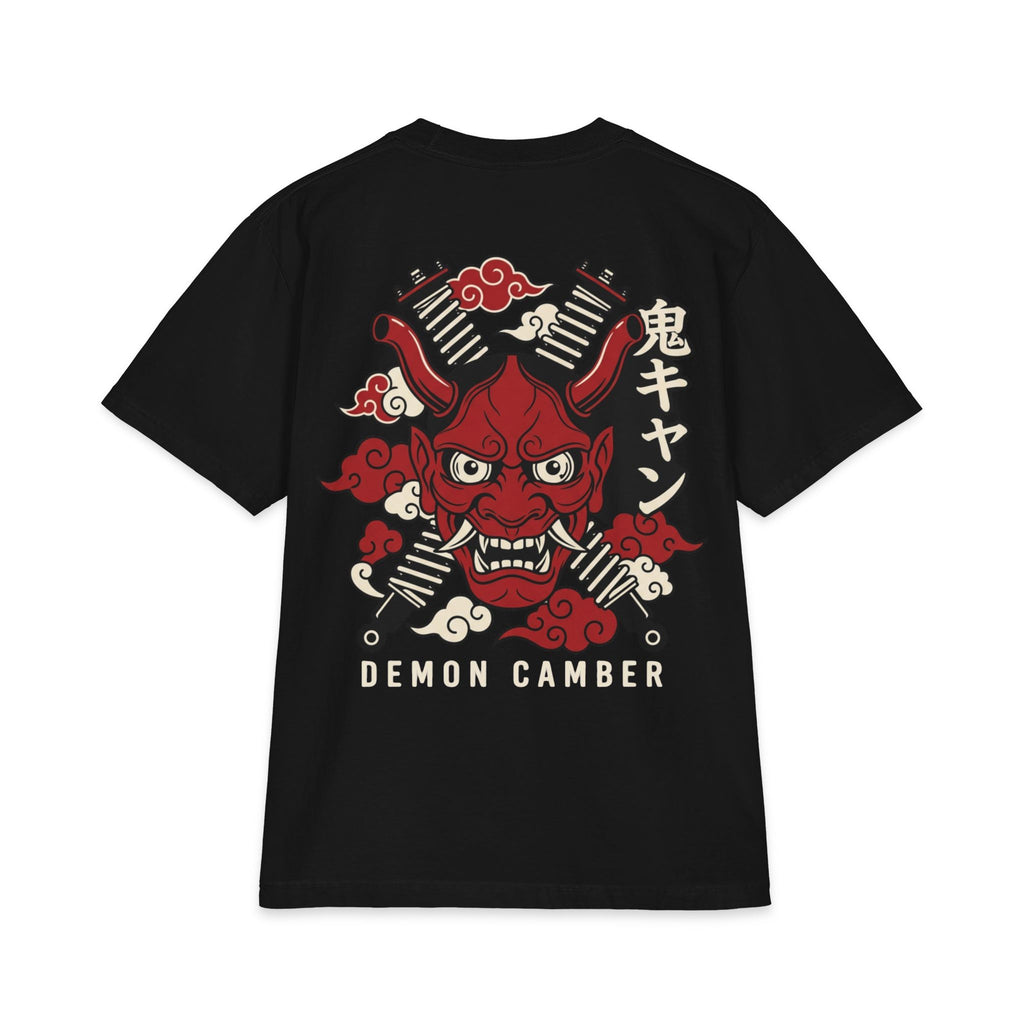 Demon Camber T-Shirt — Red Oni Skull Racing Graphic Tee