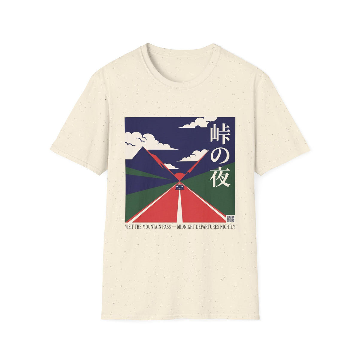 Japanese Mountain Night Graphic T-Shirt